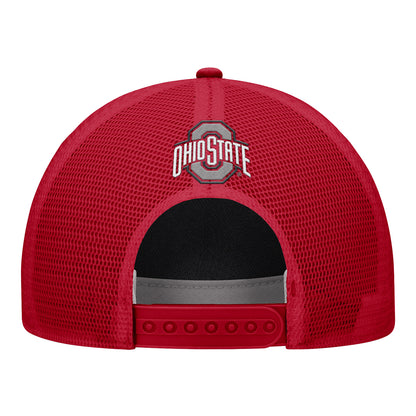 Ohio State Buckeyes Coaches 5 Panel Trucker Hat - Back
