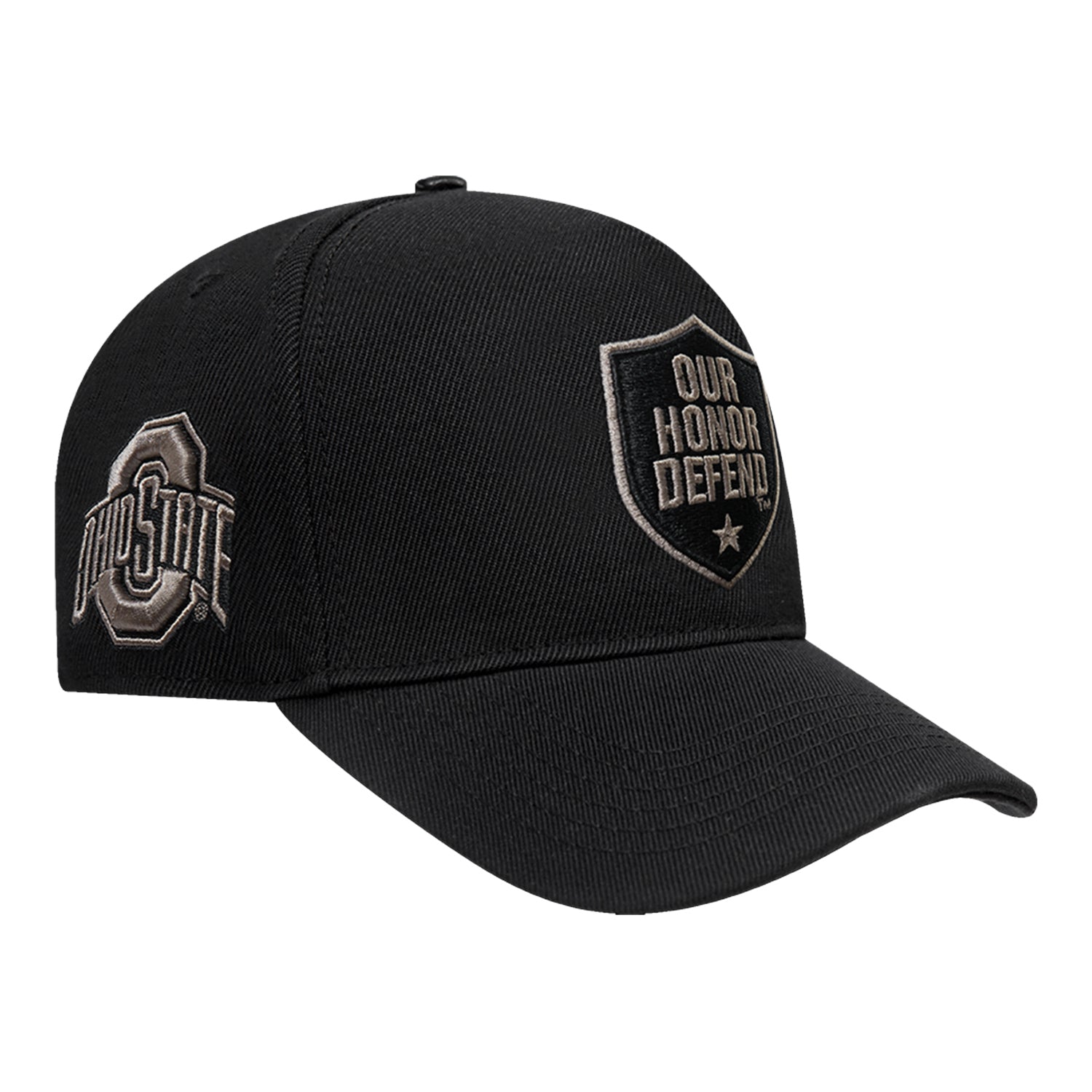 Ohio State Buckeyes Our Honor Defend Tonal Hat In Black - Front Right View