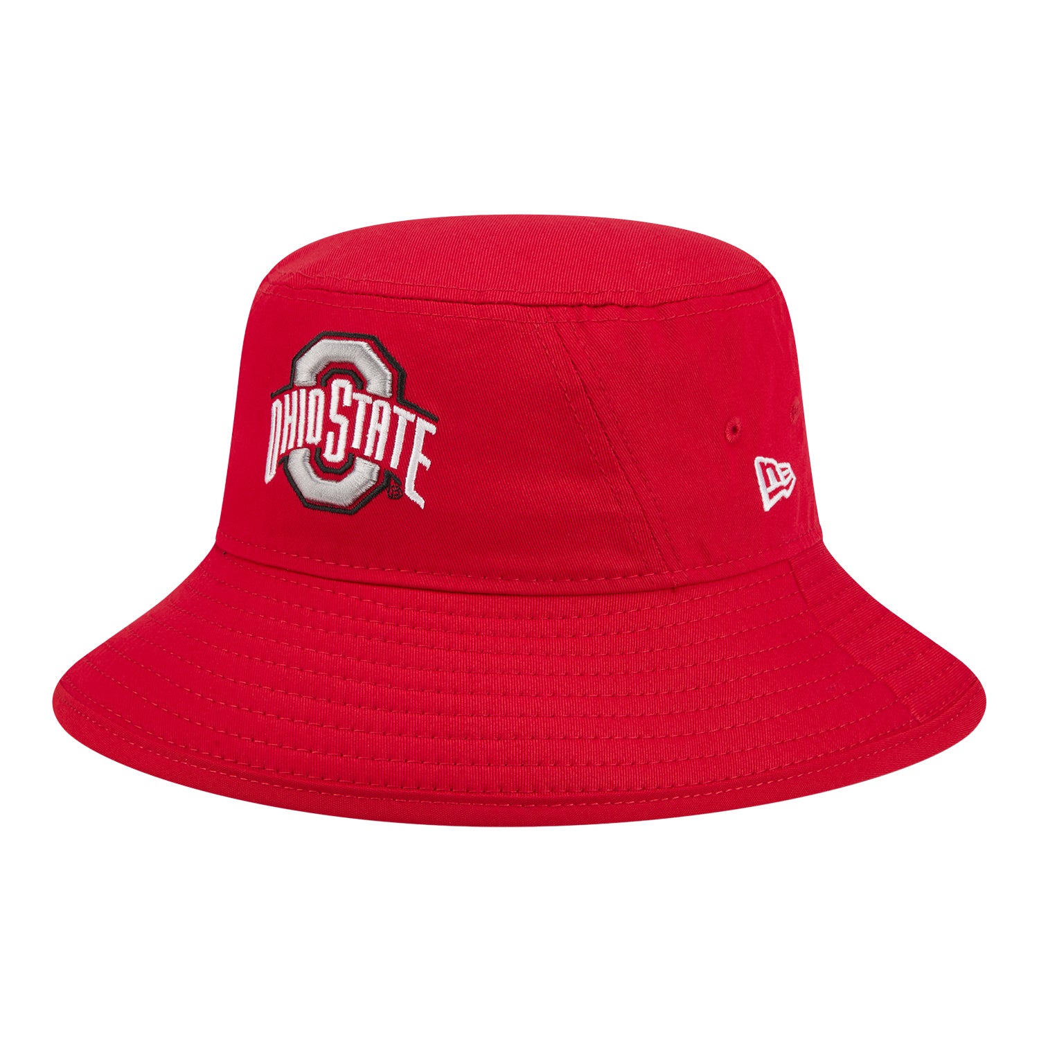 Ohio State Buckeyes New Era Primary Bucket Hat - Angled Front Left View