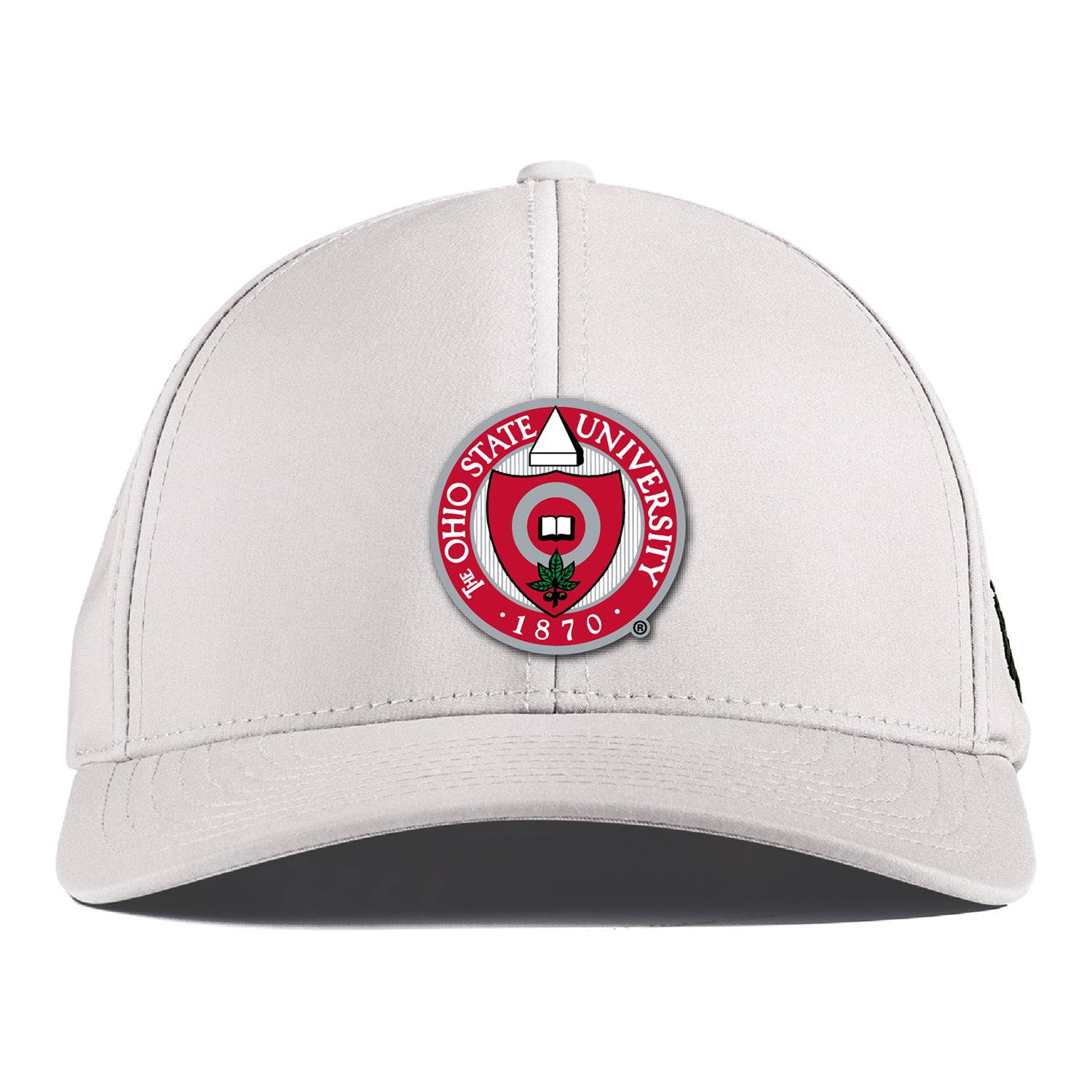Ohio State Buckeyes Branded Bills University Seal Performance Hat In White - Front View