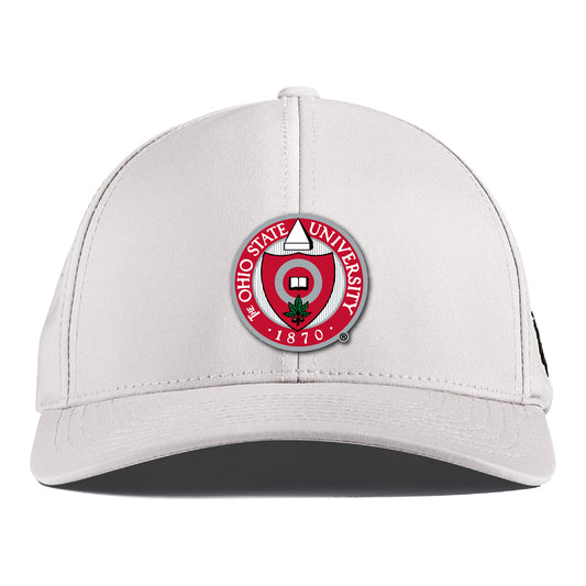 Ohio State Buckeyes Branded Bills University Seal Performance Hat In White - Front View
