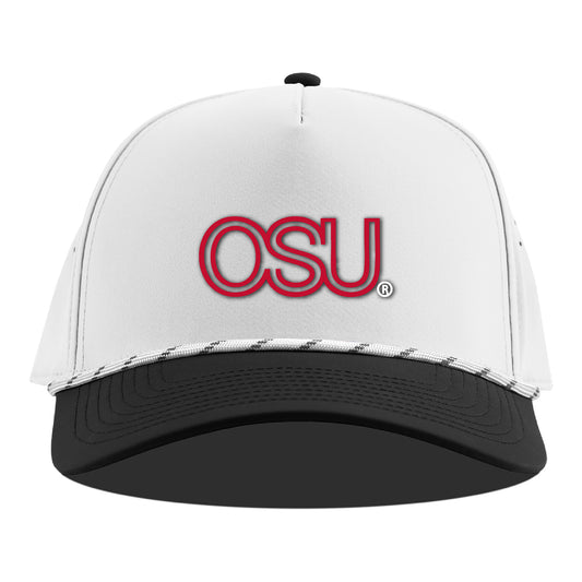 Ohio State Buckeyes Branded Bills Heritage OSU Performance Rope Hat in White - Front View