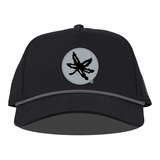 Ohio State Buckeyes Branded Bills Tonal Buckeye Leaf Rope Hat In Black - Front View