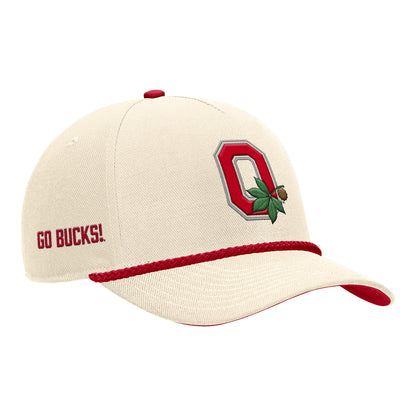 Ohio State Buckeyes Nike Rise Vintage Rope Hat - Front Right