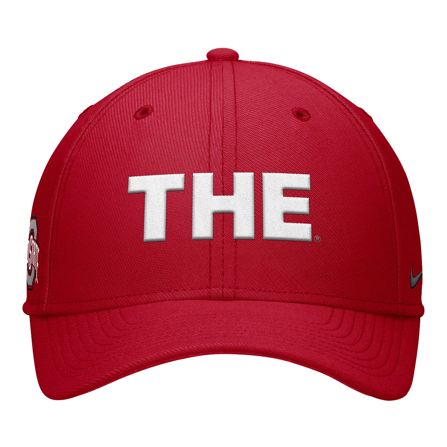 Ohio State Buckeyes Nike Rise "THE" Red Flex-Fit Hat - Front