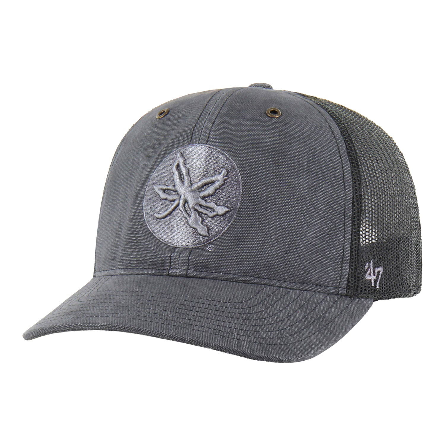 Ohio State Buckeyes 47 Brand x Carhartt Black Trucker - Front Left