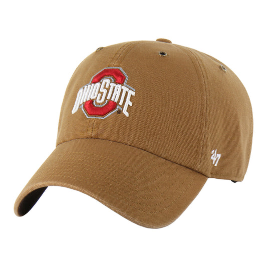 Ohio State Buckeyes 47 Brand x Carhartt Canvas Clean Up - Front Left