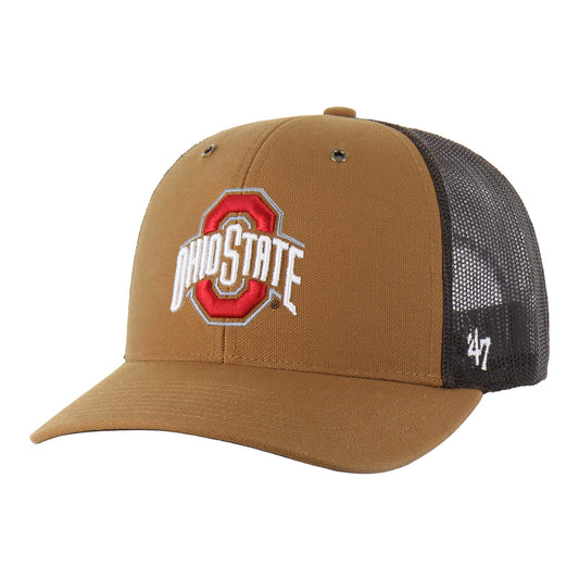 Ohio State Buckeyes 47 Brand x Carhartt Canvas Trucker - Front Left