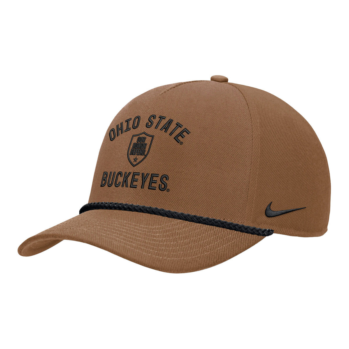 Ohio State Buckeyes Nike OHD Rise Rope Hat - Front Left View
