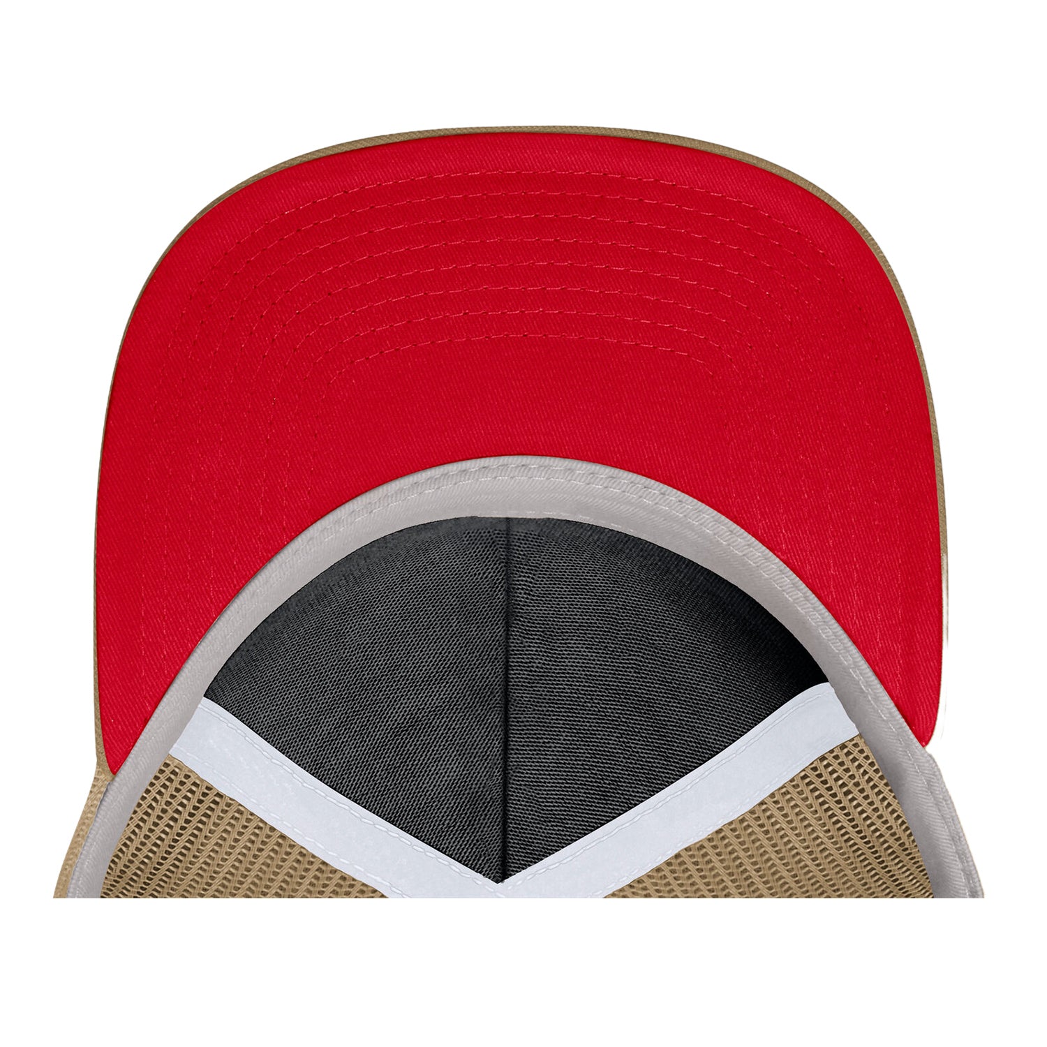 Ohio State Buckeyes Nike Dri-FIT Rise Trucker Hat - Under Brim View