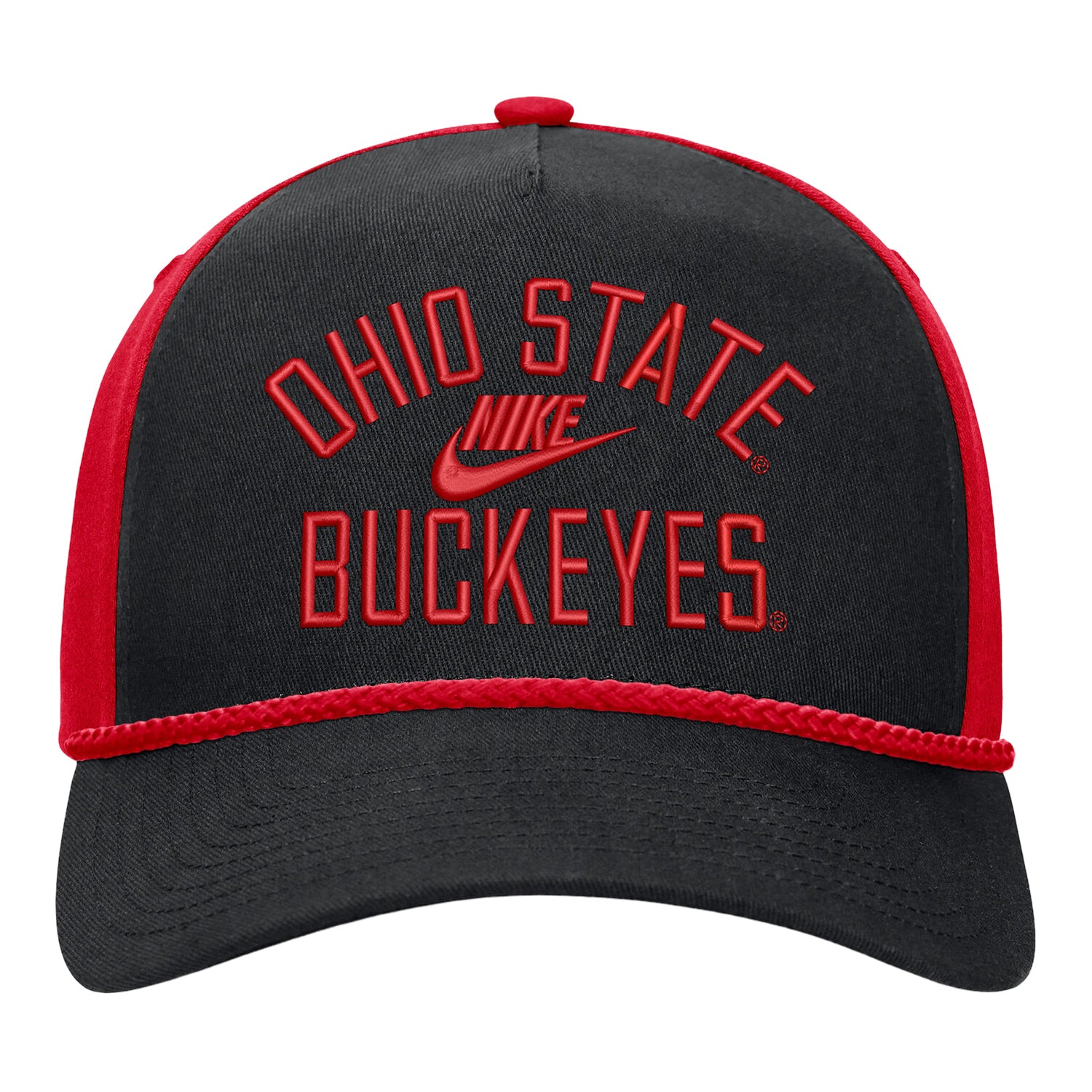 Ohio State Buckeyes Nike Legacy Rise Rope Hat - Front View