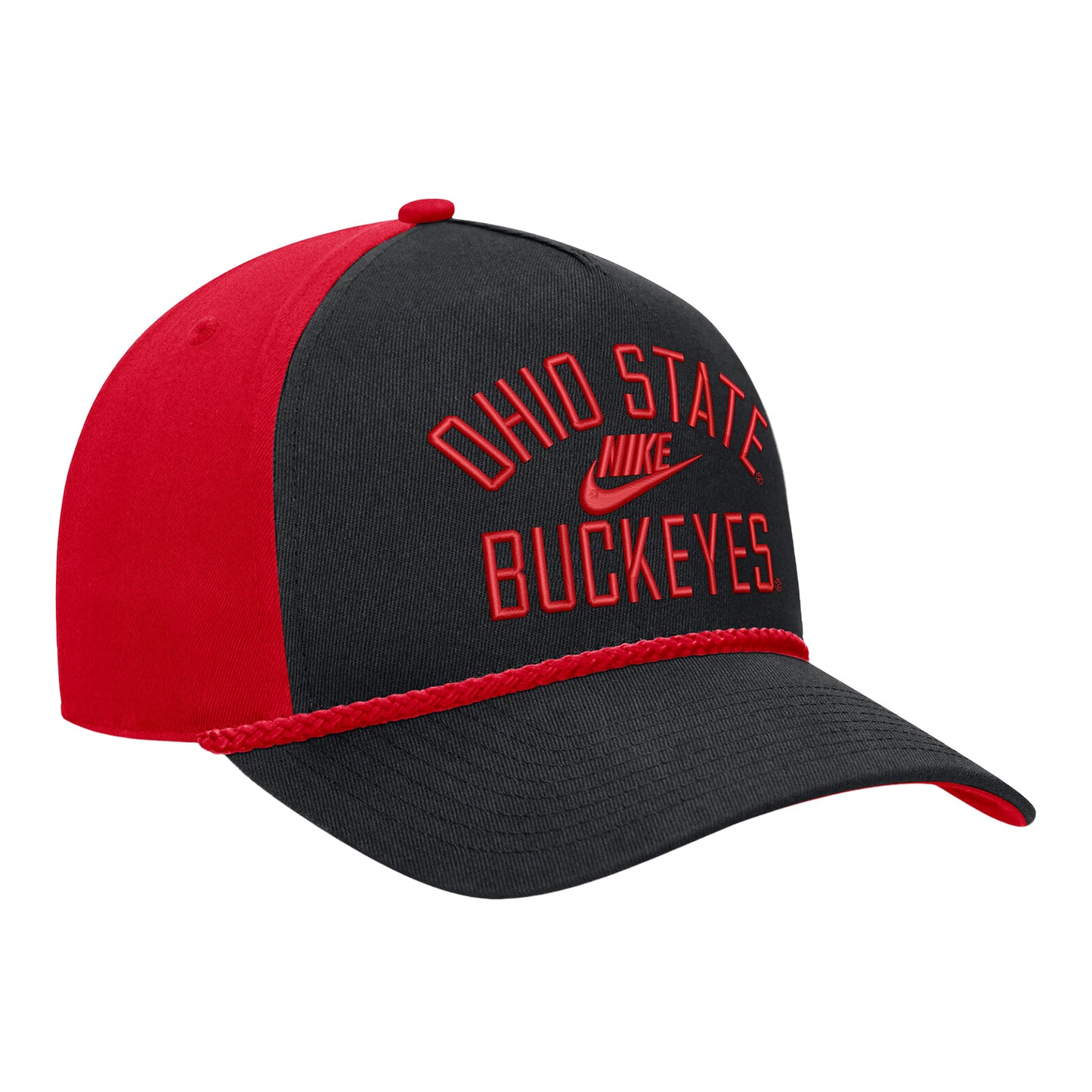Ohio State Buckeyes Nike Legacy Rise Rope Hat - Front Right View
