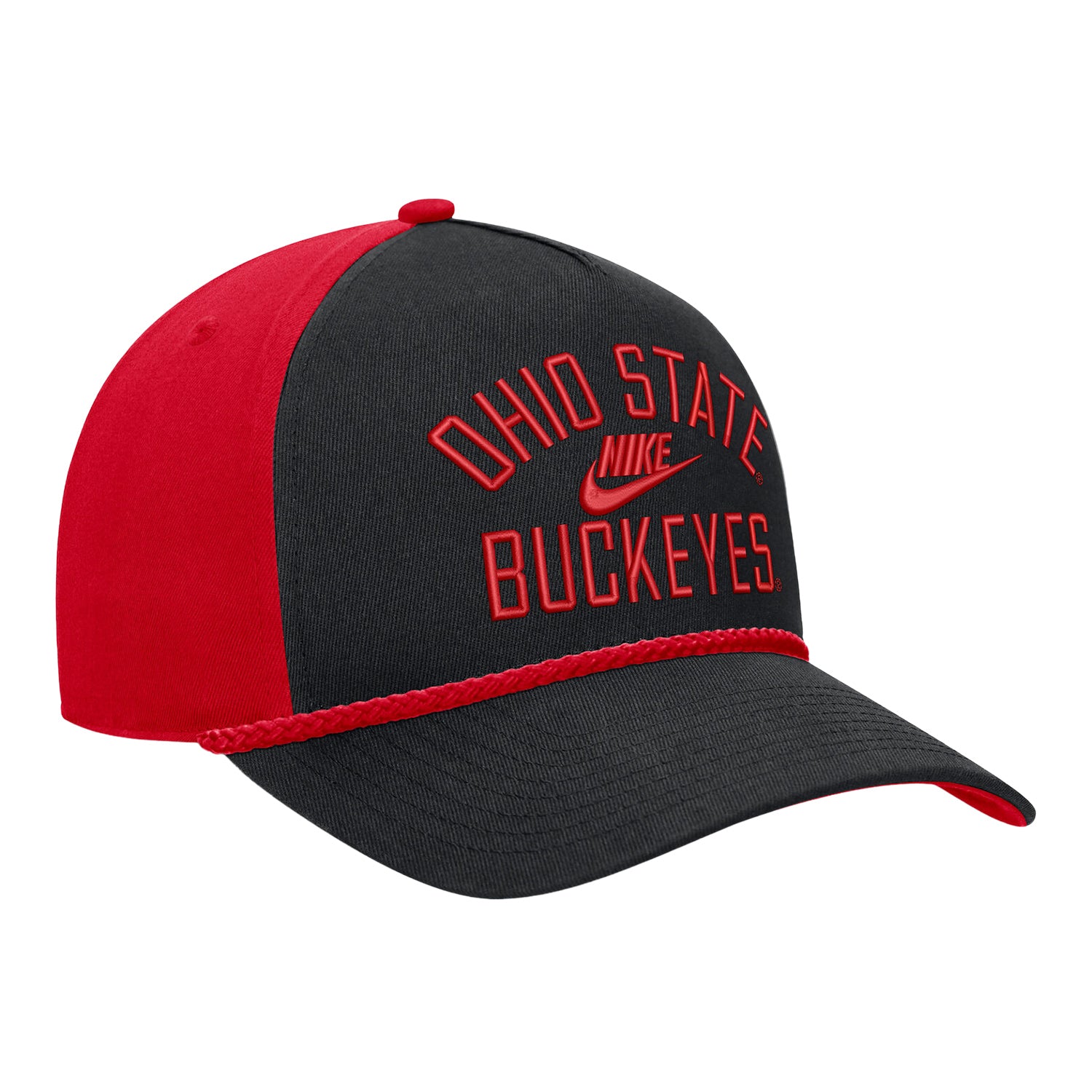Ohio State Buckeyes Nike Legacy Rise Rope Hat - Front Right View