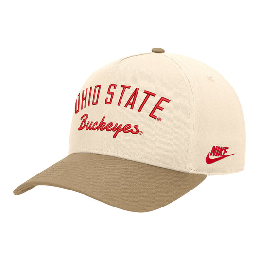 Ohio State Buckeyes Nike Legacy Two-Tone Script Hat - Front Left View