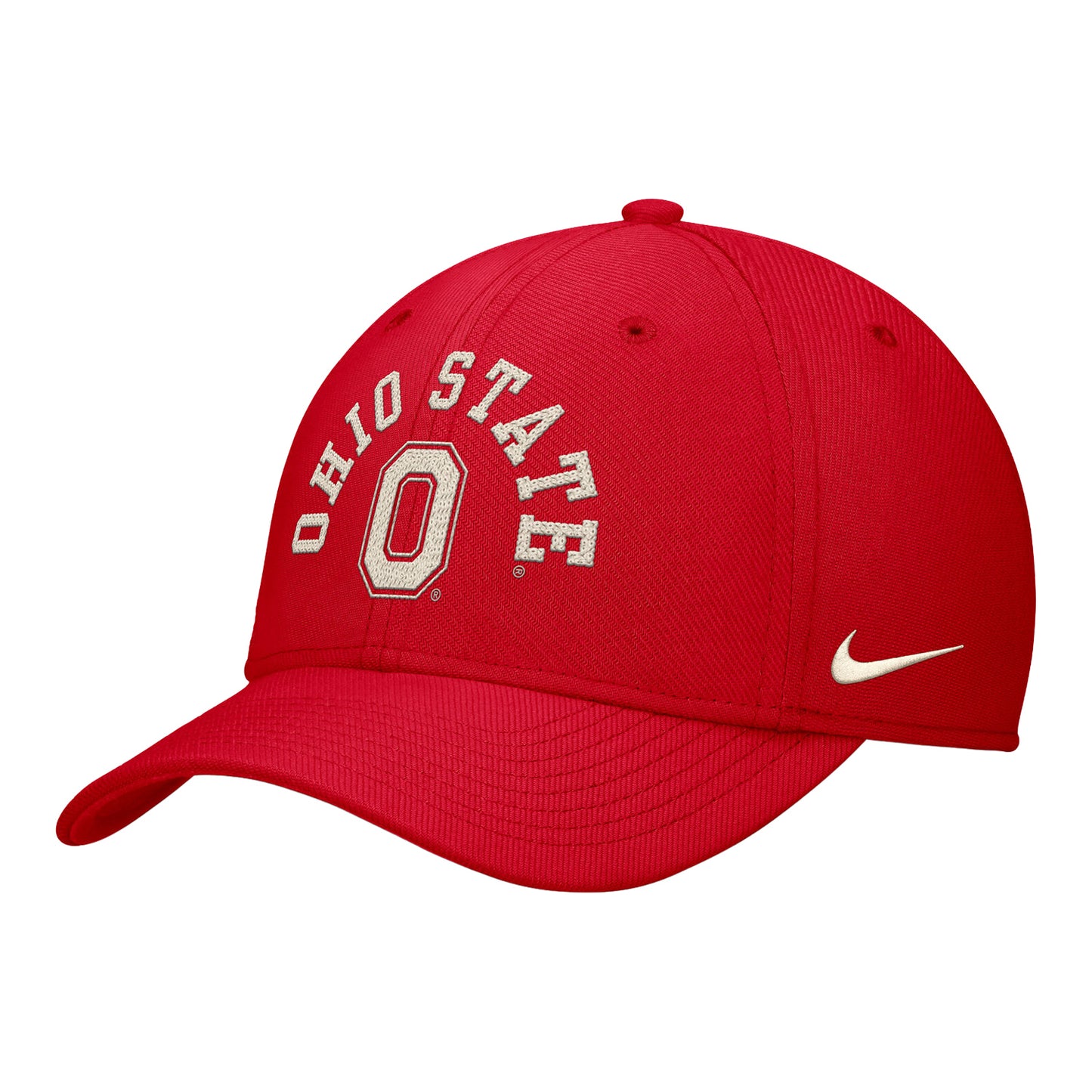 Ohio State Buckeyes Nike Dri-FIT Swooshflex Hat - Front Left View
