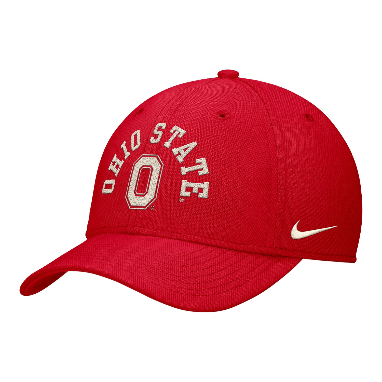 Ohio State Buckeyes Nike Dri-FIT Swooshflex Hat - Front Left View