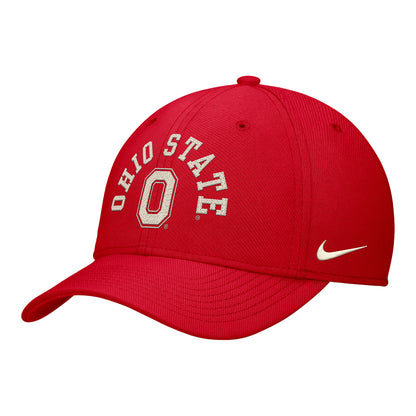 Ohio State Buckeyes Nike Dri-FIT Swooshflex Hat - Front Left View