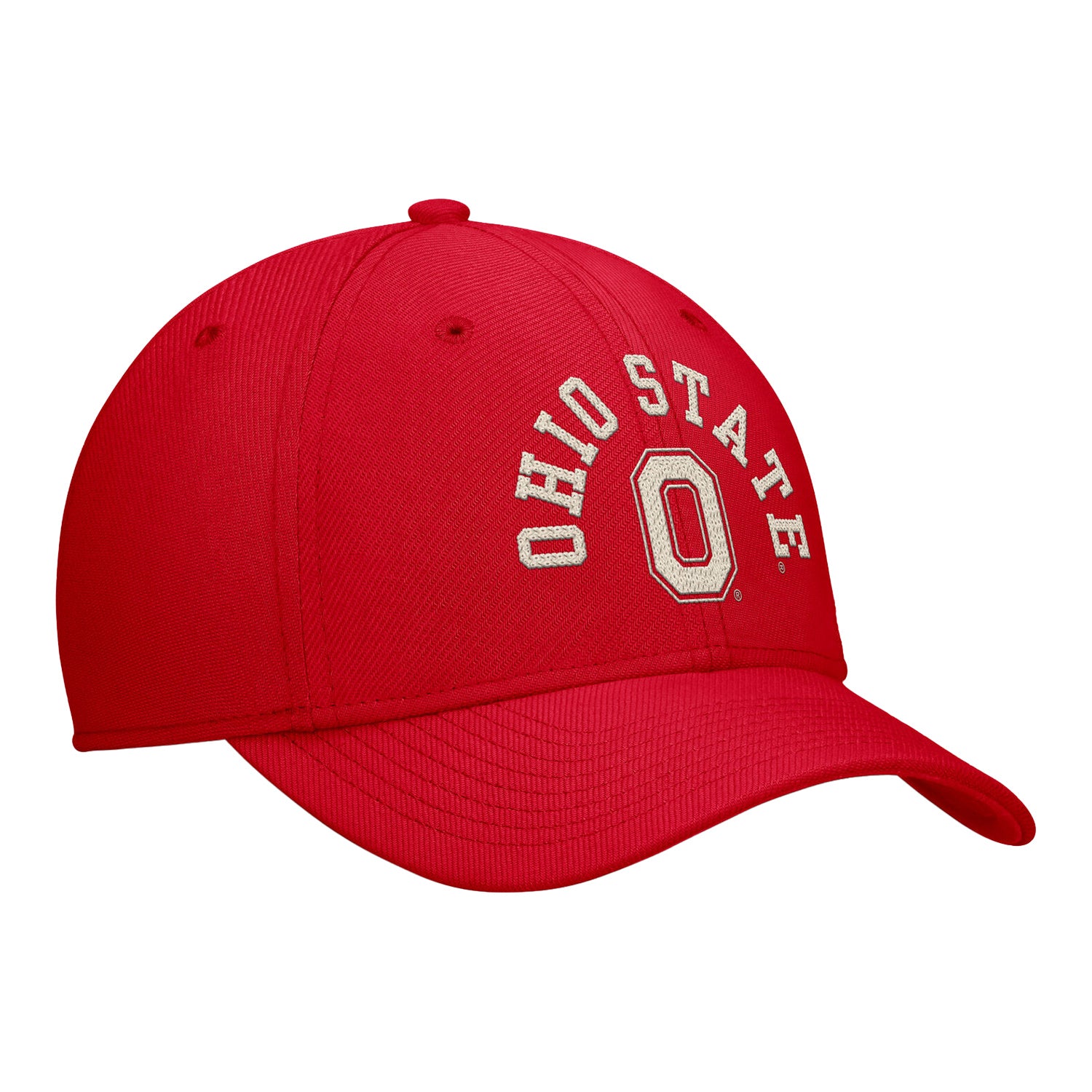 Ohio State Buckeyes Nike Dri-FIT Swooshflex Hat - Front Right View
