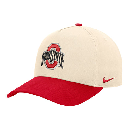 Ohio State Buckeyes Nike Performance A-Frame Hat - Front Left View
