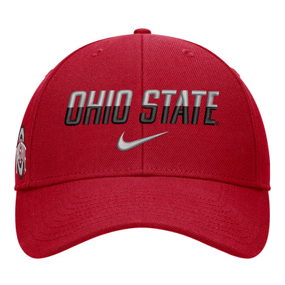 Ohio State Buckeyes Nike Gameday Rise Hat - Front View