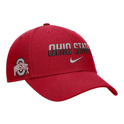 Ohio State Buckeyes Nike Gameday Rise Hat - Front Right View