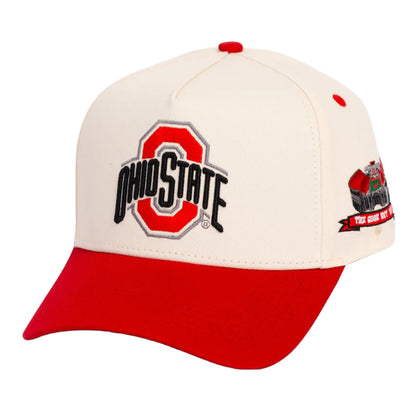 Ohio State Woodn Grail "The Shoe" Two-Tone Snapback - Angled Front Left View