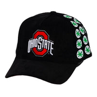 Ohio State Woodn Grail Corduroy Helmet Sticker Snapback - Angled Front Left View