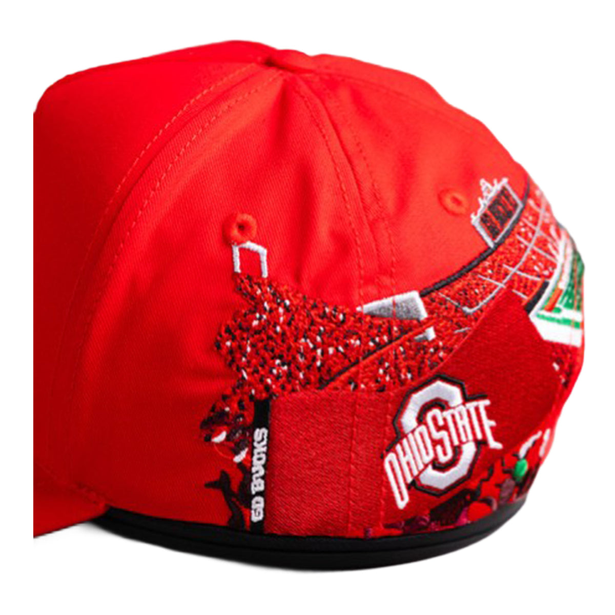 Ohio State Woodn Grail Stadium Art Snapback