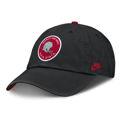 Ohio State Buckeyes Nike Club Helmet Hat In Black - Front Left View