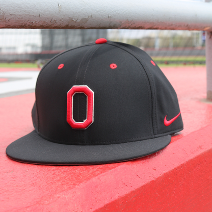 Ohio State Buckeyes On Field Baseball Black Hat - Front