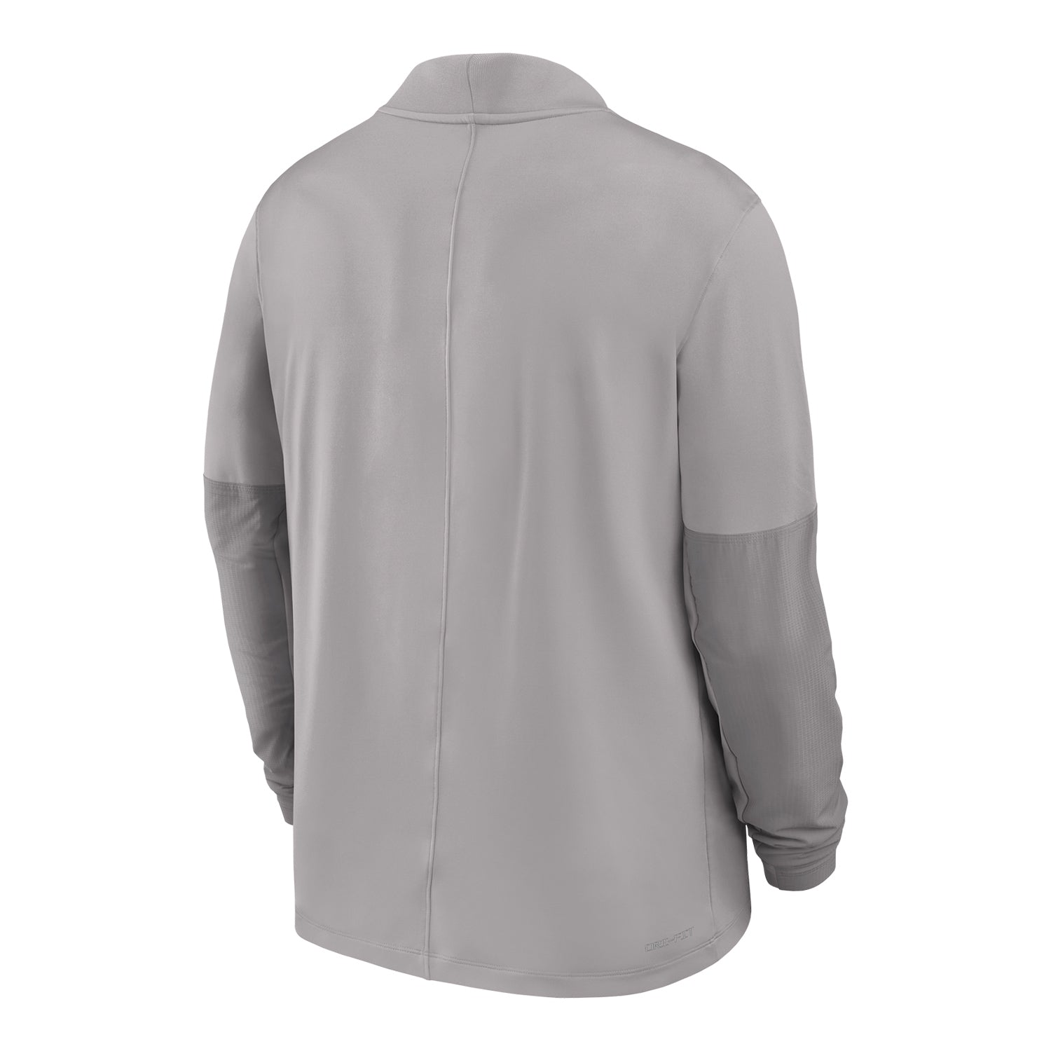 Ohio State Buckeyes Nike Midweight 1/4 Zip Gray Jacket - Back View