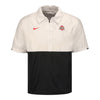 Ohio State Nike Short Sleeve Jacket - In Black And White - Front View