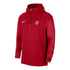 Ohio State Buckeyes Nike 1/4 Zip Hooded Scarlet Jacket - Front View