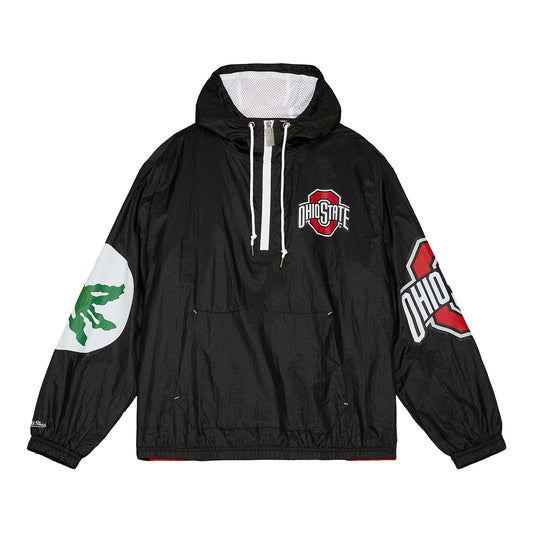 Ohio State Buckeyes Team OG Windbreaker Black Jacket - Front View