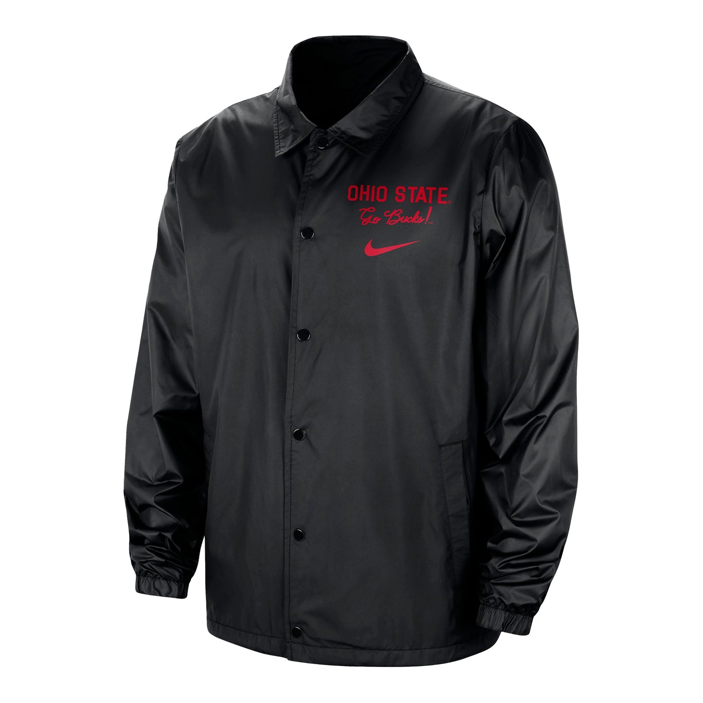 Ohio State Buckeyes Nike Coaches Snap Jacket - Front View