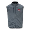 Ohio State Buckeyes Gray Softshell Vest - Front View