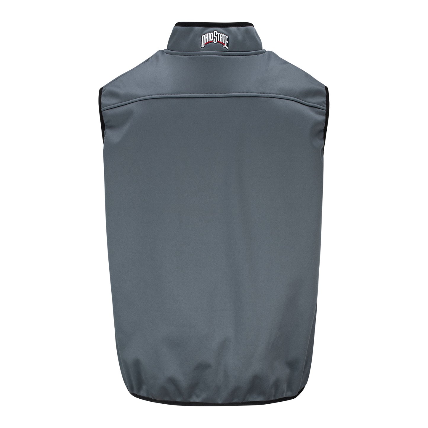 Ohio State Buckeyes Gray Softshell Vest - Back View