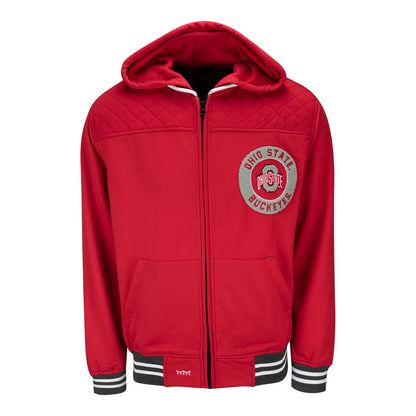 Ohio State Buckeyes Walk-on Full Zip Scarlet Jacket - Front View