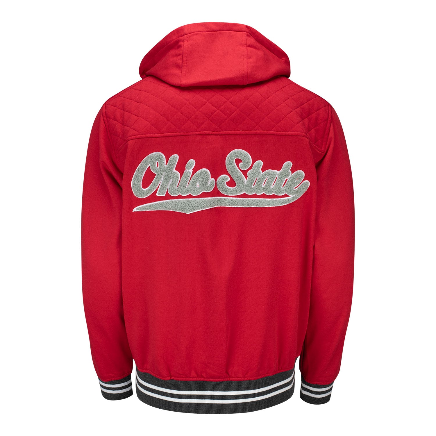 Ohio State Buckeyes Walk-on Full Zip Scarlet Jacket - Back View