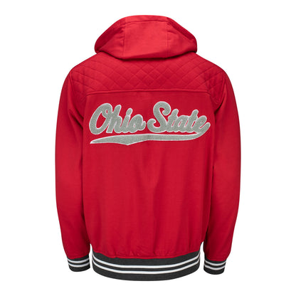 Ohio State Buckeyes Walk-on Full Zip Scarlet Jacket - Back View