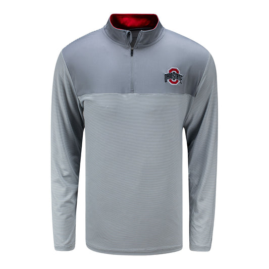 Ohio State Buckeyes 1/4 Zip Windshirt Jacket - Front View