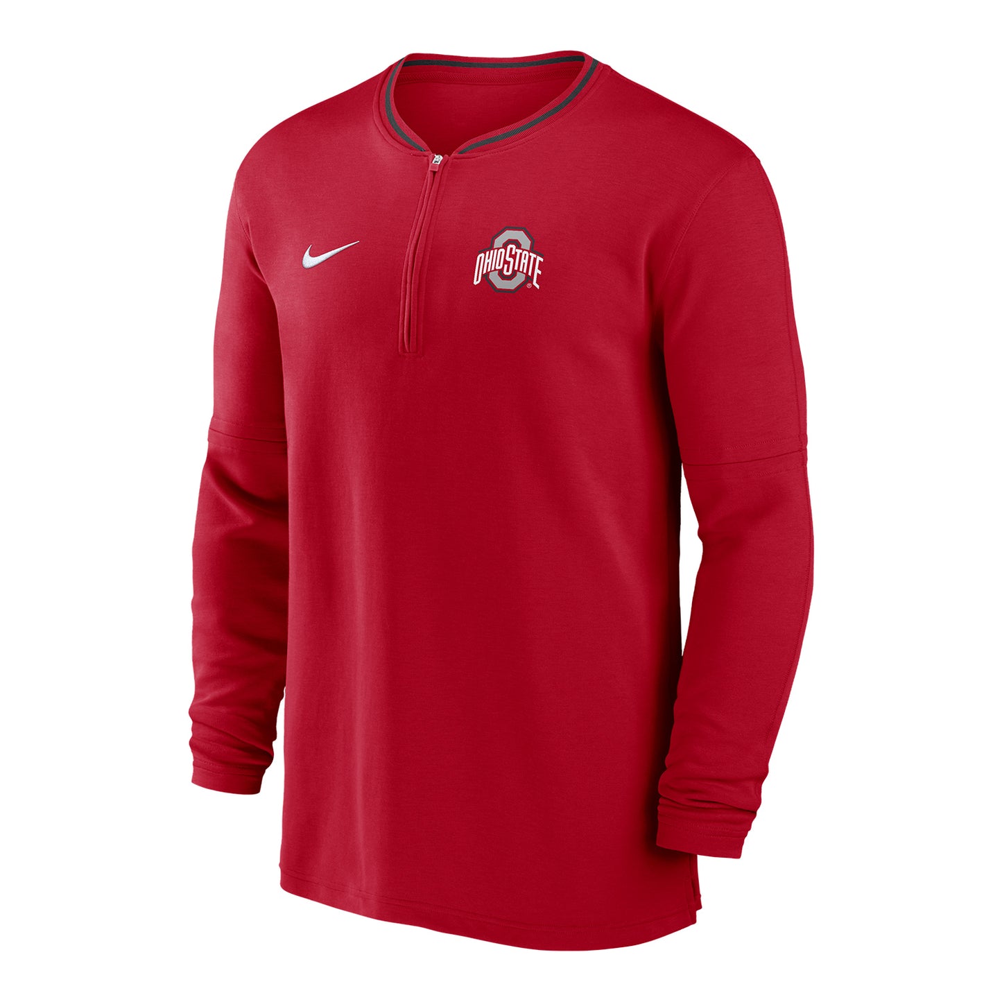 Ohio State Buckeyes Nike Dri-FIT Coach Scarlet Jacket - Front View