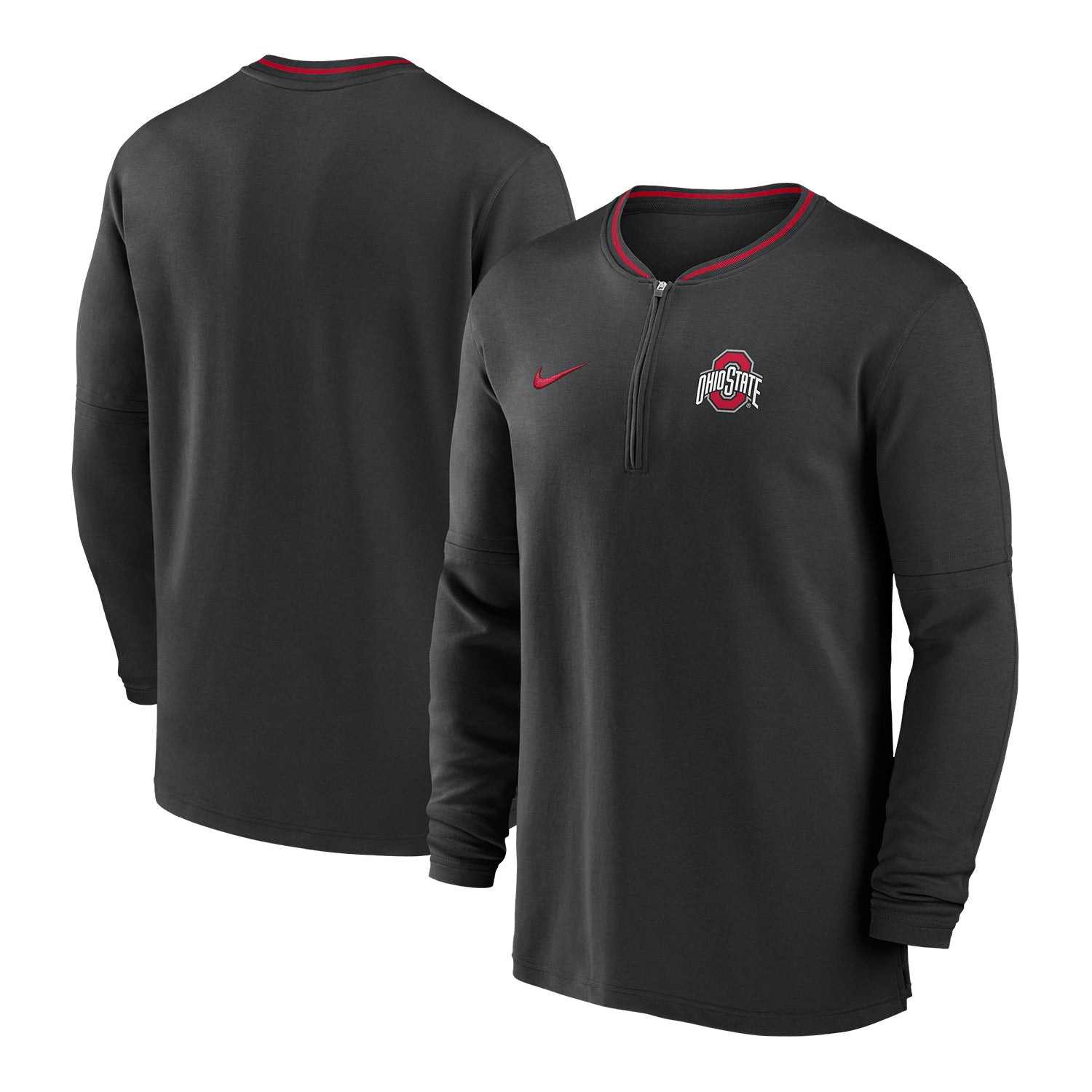 Ohio State Buckeyes Nike Dri-FIT Coach Black Jacket - Multi View