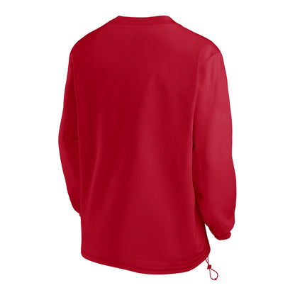 Ohio State Buckeyes Nike Sideline Repel Woven Windshirt Scarlet Jacket - Back View