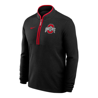 Ohio State Buckeyes Nike Victory 1/2 Zip Black Jacket - Front View