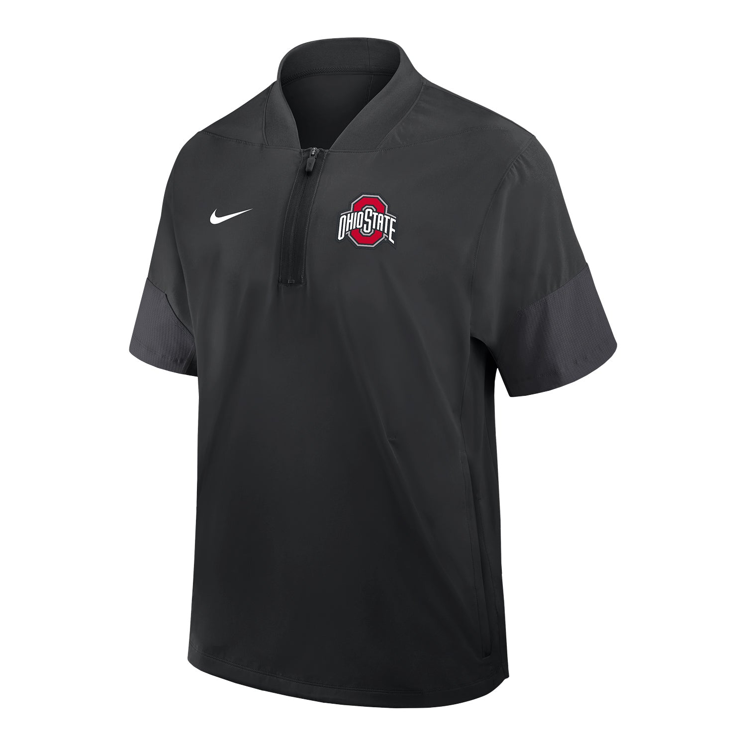 Ohio State Buckeyes Nike Lightweight Coaches Black Jacket - Front View