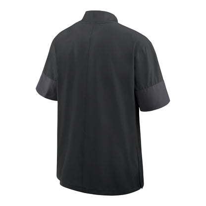 Ohio State Buckeyes Nike Lightweight Coaches Black Jacket - Back View