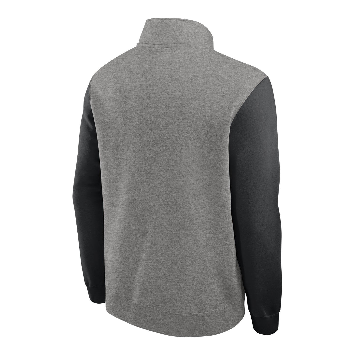 Ohio State Buckeyes Nike Club Fleece Primary Logo 1/2 Zip Jacket In Gray - Back View