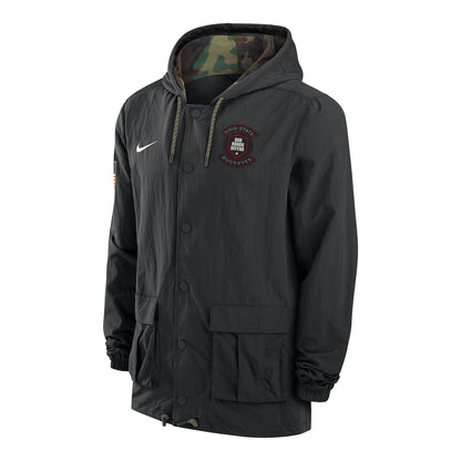 Ohio State Buckeyes Nike Our Honor Defend Military Jacket In Black - Front View