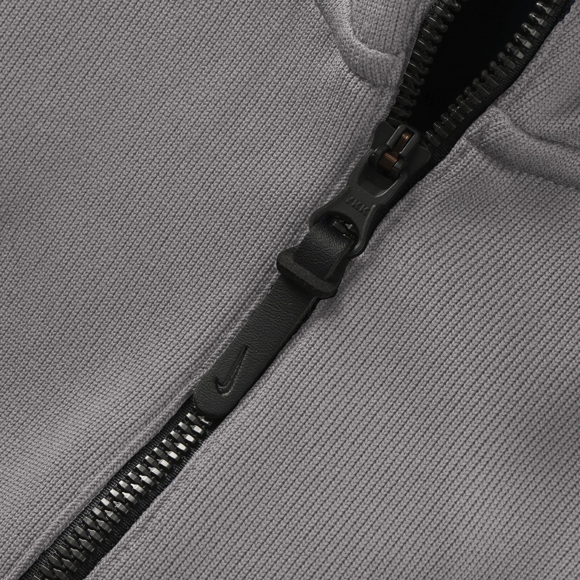 Ohio State Buckeyes Nike Coaches Quarter-Zip Jacket In Gray - Zipper View